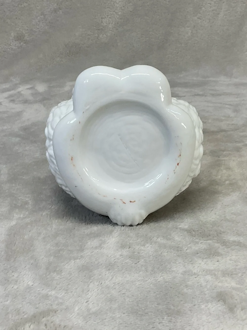 Vtg 60s 70s Poodle Dog Milk Glass Figural Wine Decanter